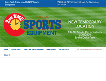 Tablet Screenshot of 2ndtimesportscolo.com